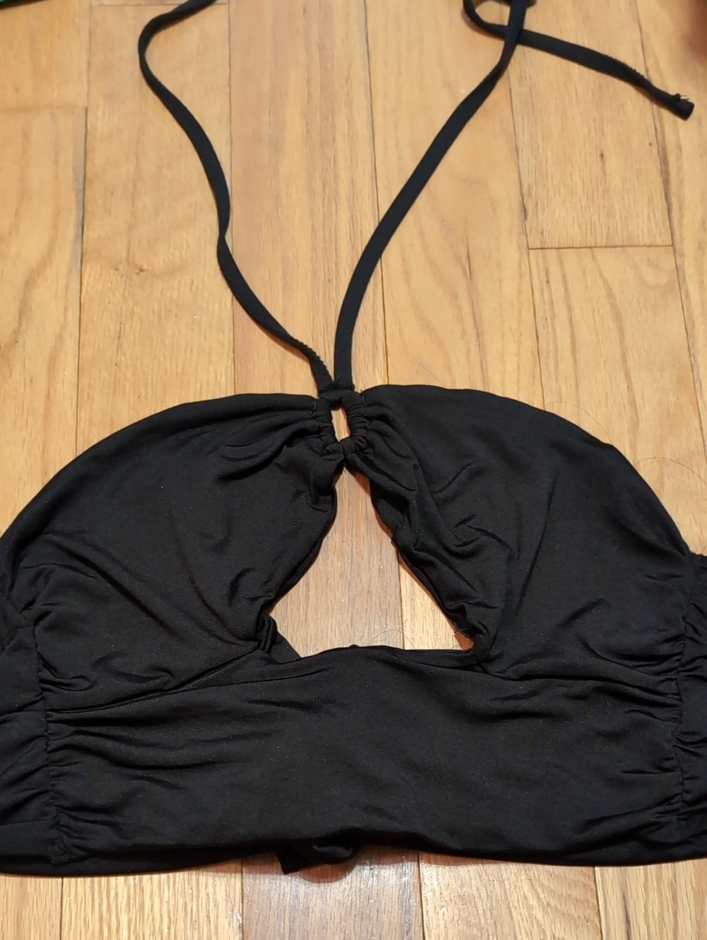 Wet Seal Black Halter Crop Top